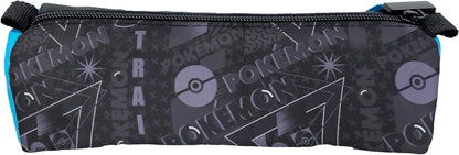 CyP Brands - Pokémon - Cylinder Pencil Case, Pencil Case, School Supplies, Geo, Pencil Case, Black, Official Product, Black/White, Estandar