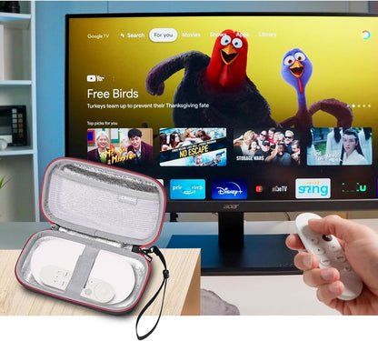 Case for Google TV Streamer 4K, Hard Travel Carrying Case, Compact Design, Drop Protection and Shock-Proof by RLSOCO (Case Only)
