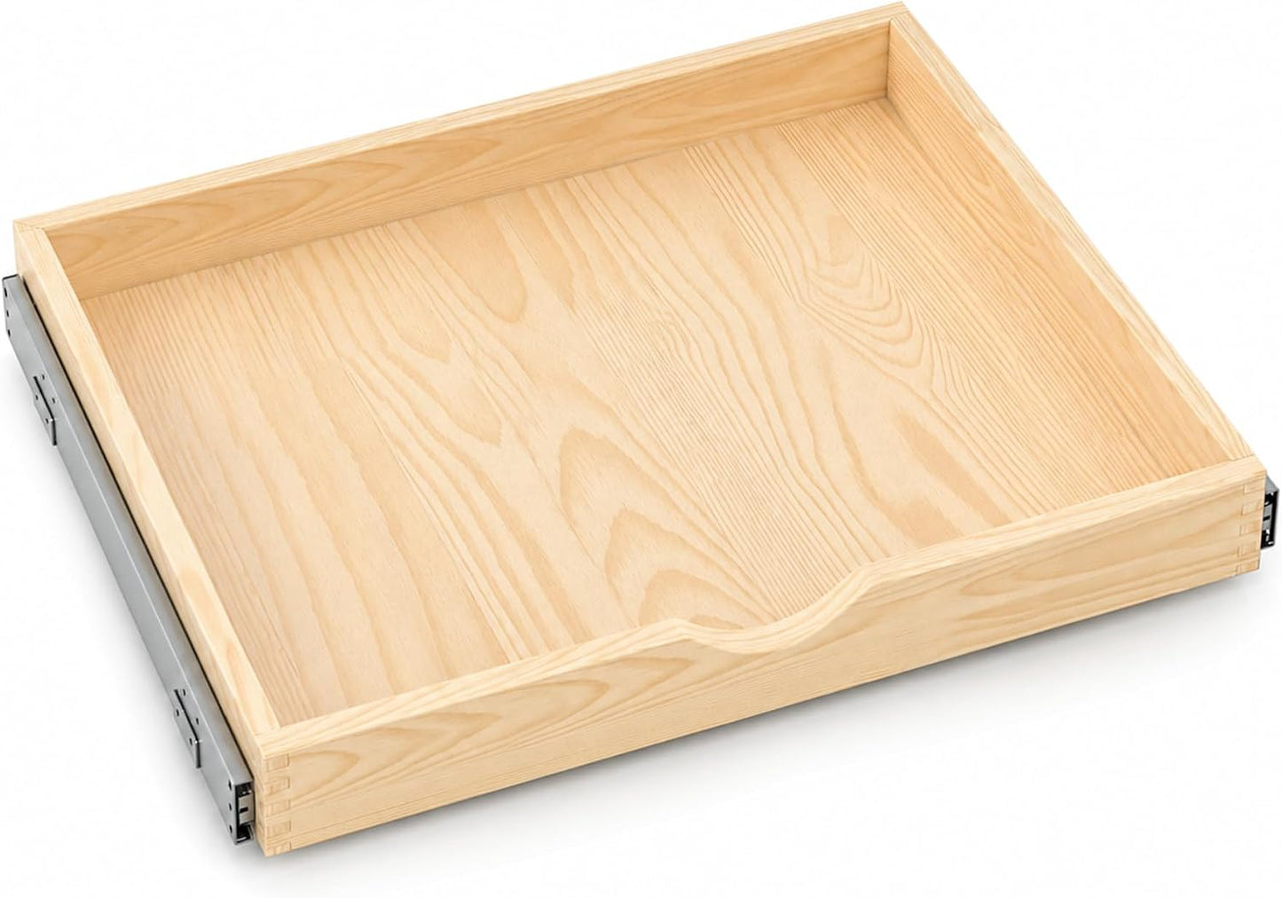 Wooden Pull Out Cabinet Organizer, Slide Out Drawer for Kitchen Organizers and Storage, Soft Close, Heavy Duty, Full-Extension