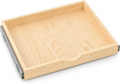 Wooden Pull Out Cabinet Organizer, Slide Out Drawer for Kitchen Organizers and Storage, Soft Close, Heavy Duty, Full-Extension