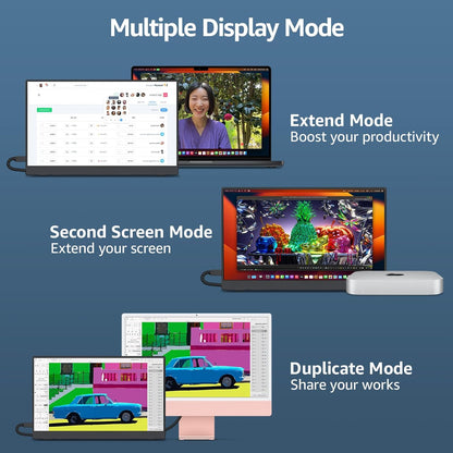 cocopar Portable Monitor 18.5 inch 1080P 100Hz 72% NTSC USB-C HDMI Large Portable Monitor for Laptop MacBook Xbox PS4/5 Switch