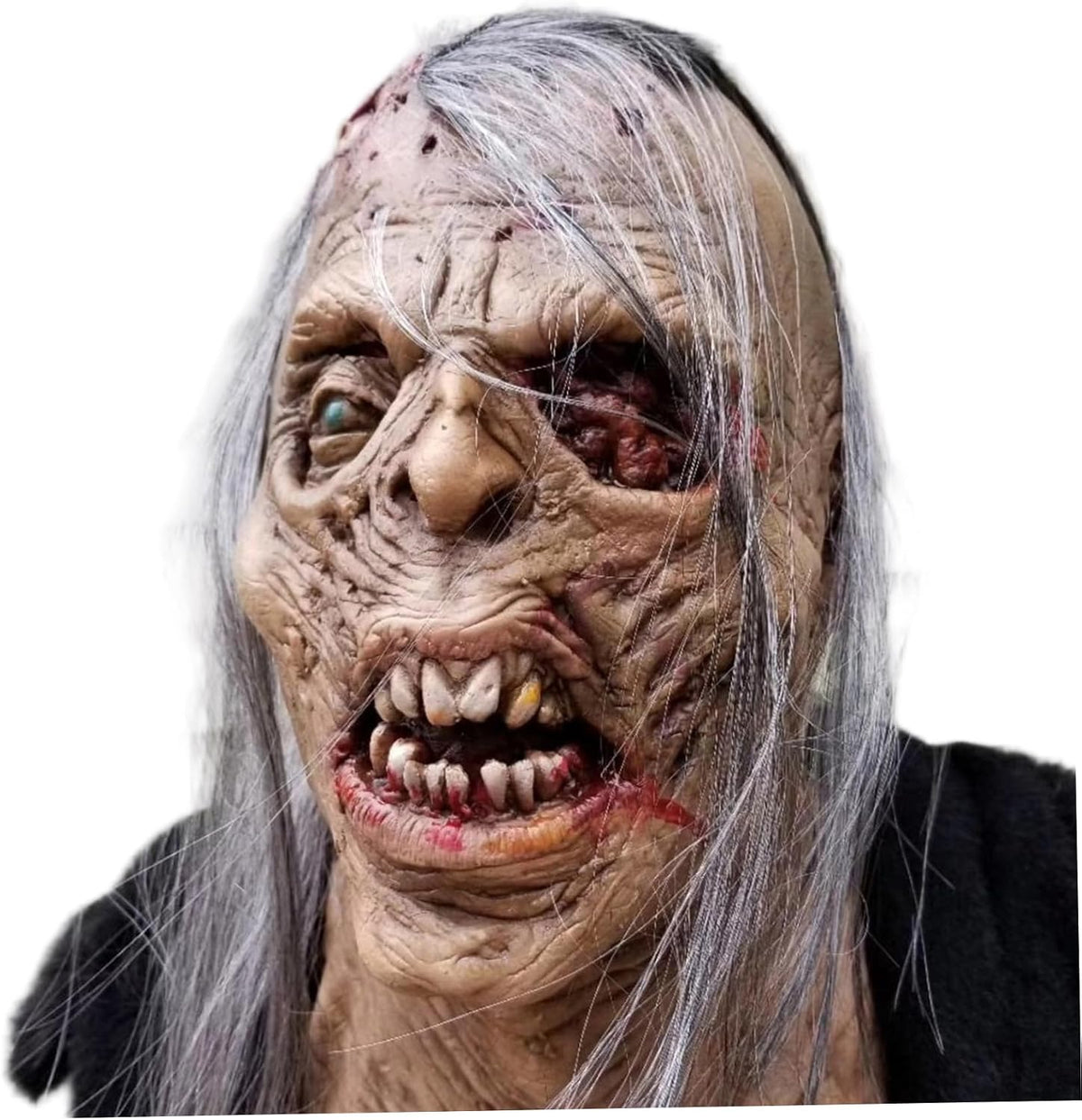 Halloween Scary Zombie Mask, Realistic Old Man Mask, Full Head Latex Zombie, Halloween Props for Masquerade, Costume Parties