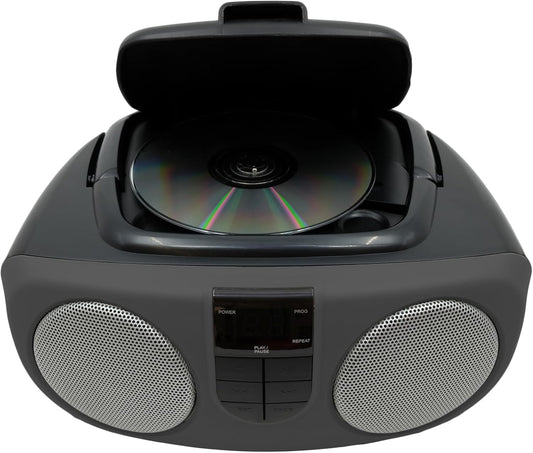 Sylvania SRCD243M-Black Portable CD Radio - PuriLite