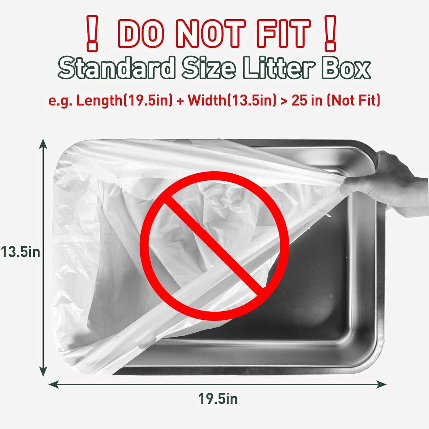 40 Count Cat Litter Box Liners for ANWA Automatic Cat Litter Box, Heavy-Duty, Extra Thick