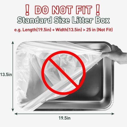 40 Count Cat Litter Box Liners for ANWA Automatic Cat Litter Box, Heavy-Duty, Extra Thick