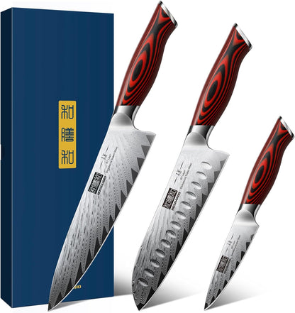 HOSHANHO Fillet Knife 7 Inch, Damascus Steel Boning Knife, Professional Fish Fillet Knife for Meat Chicken Cutting, Meat Knife with G10 Ergonomic Handle