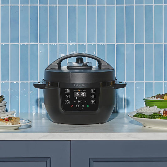 Instant Pot® RIO Mini 7-in-1 Multi-Cooker, PressureCooker, SlowCooker, RiceCooker, Steamer, Sauté, Yogurt Maker, & Warmer, Includes App With Over 2000 Recipes, 4QT, Black