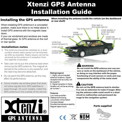 Xtenzi Replacement Active GPS Antenna Compatible with Select JVC Navigation KW-NT30HD KW-NT50HDT QAL1088-003 QAL1088-001 Models