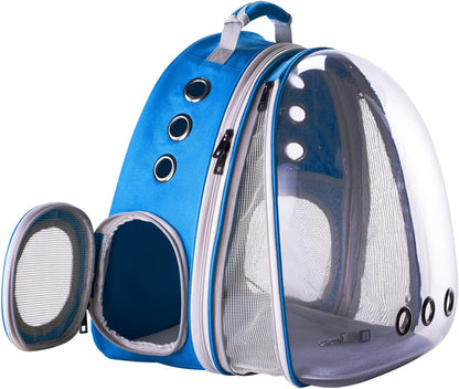 WEVONIGU Front Expandable Cat Backpack Carrier,Fit up to 16 lbs,Pet Carrier Backpack,Space Capsule Astronaut Bubble Window Bag,Cats and Puppies,Airline-Approved,Designed for Travel,Hiking,Walking
