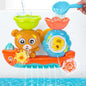 Toddler Bath Toy Water Play Set, Sensory Bathtub Toy with Gears and Waterfall for Babies and Kids Ages 1–3 - PuriLite