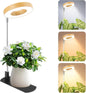 LBW Grow Light for Indoor Plants, Full Spectrum Plant Light with Base, Height Adjustable Plant Grow Lamp with Auto Timer 6/8/12/16H, 3 Colors,5 Dimmable Brightness, for Small Plants, Faux Bamboo Grain
