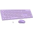 LeadsaiL Wireless Keyboard | Ergonomic Keyboard | Full-Sized Keyboard | Noiseless Keyboard | 2.4GHz Wireless Keyboard | USB Keyboard - PuriLite