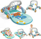 Baby Gym Play Mat 2-in-1 Baby Play Gym Toddler Activity Center Baby Gym Play Mat 2-in-1 Baby Activity Center Tummy Time Toddler Play Mat with Piano for Newborn to Toddler