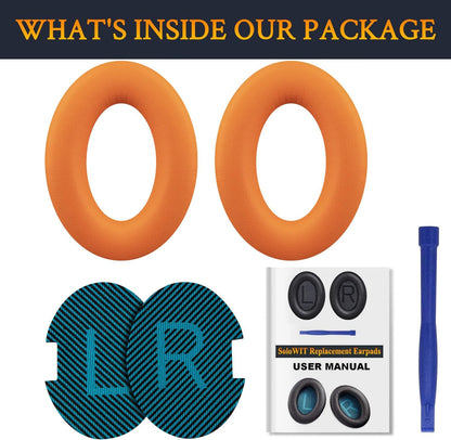 SoloWIT Earpads Cushions for Bose Headphones, Replacement Ear Pads for Bose QuietComfort 15 QC15 QC25 QC2 QC35/Ae2 Ae2i Ae2w/SoundTrue & SoundLink Around-Ear Series - QC25 PL Black&Blue