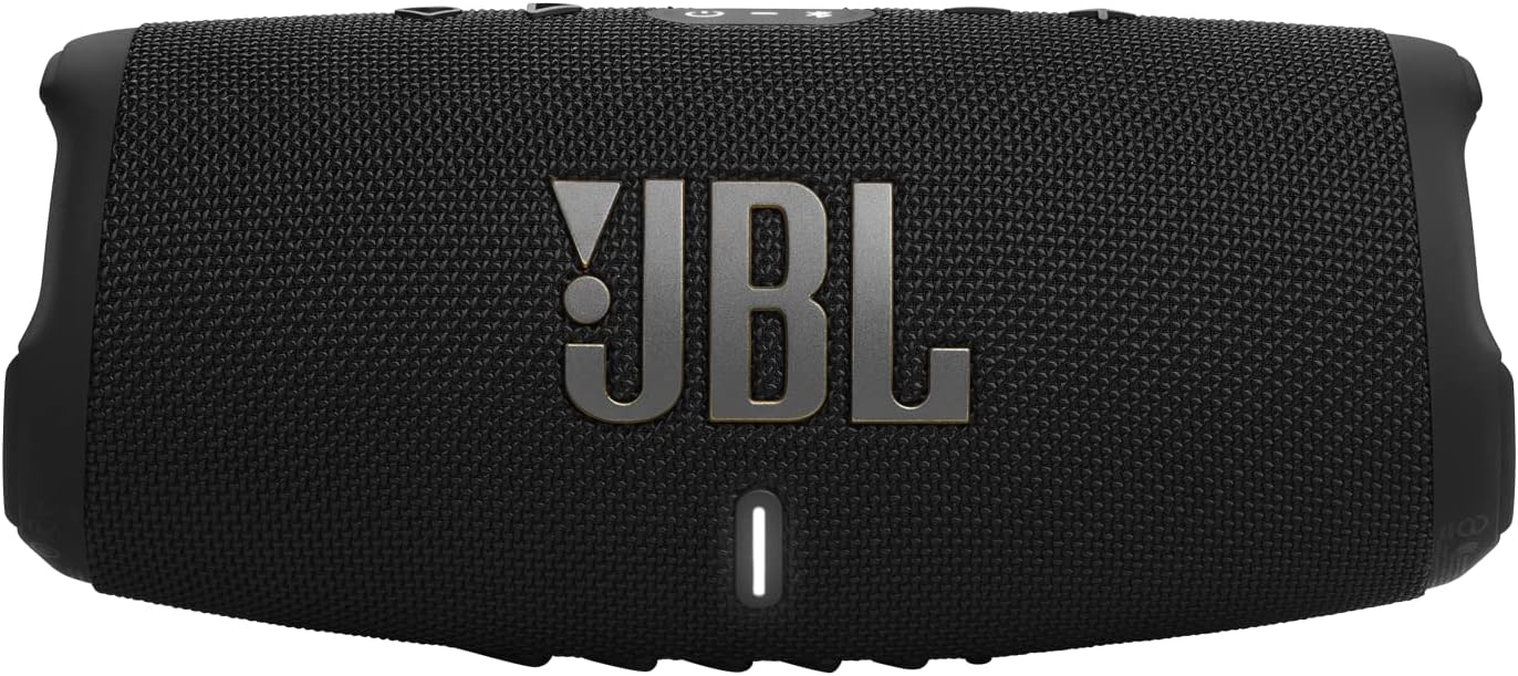 JBL Charge 5 Portable Bluetooth Speaker with Deep Bass, IP67 Waterproof and Dustproof, Up To 20 Hours of Playtime, Built-in Powerbank - Black
