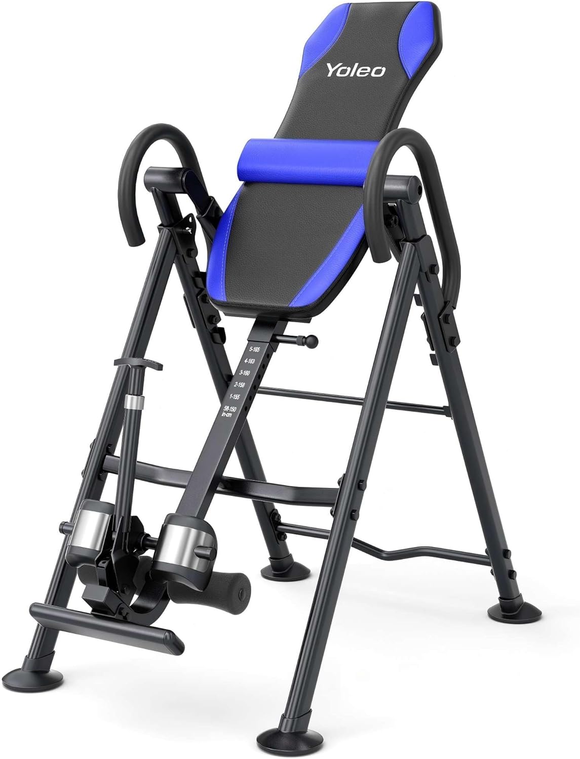 Yoleo Gravity Heavy Duty Inversion Table with Headrest & Adjustable Protective Belt Back Stretcher Machine for Pain Relief Therapy
