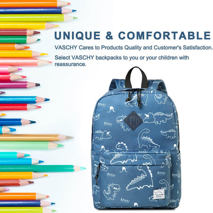 School Backpack for Kids, VASCHY Lightweight Water Resistant Casual Schoolbag Daypack for Men Women Teen Boys Girl Bookbag