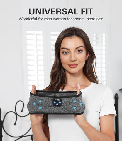 Sleep Headphones Bluetooth Headband, Voerou Wireless Sleeping Headphones Earbuds Sleep Mask with Stereo Speakers-Cool Tech Gadget for Men Women,Perfects for Sleep Workout Running Yoga Travel Insomnia