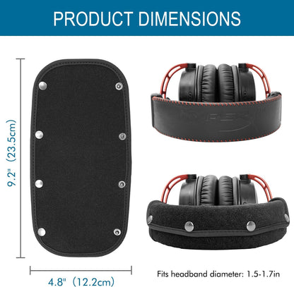 GEVO Replacement Headphone Headband Cover for HyperX Cloud & Alpha,Cloud 1/2/3/Pro,Cloud X/Core,Flight,Stinger Gaming Headset,Headband Cushion Easy Installation No Tool Needed-Velvet Black