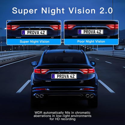 4 Channel Dash Cam 360° View 5G WiFi & APP Control, GEMEK 2K Front and Rear Inside, Left Right Dash Camera for Cars Free 64GB TF Card, G-Sensor, Night Vision, 24H Parking Mode