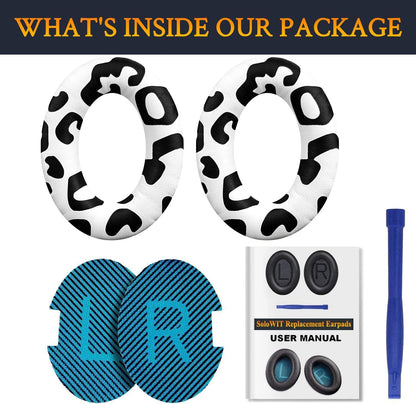 SoloWIT Earpads Cushions for Bose Headphones, Replacement Ear Pads for Bose QuietComfort 15 QC15 QC25 QC2 QC35/Ae2 Ae2i Ae2w/SoundTrue & SoundLink Around-Ear Series - QC25 PL Black&Blue