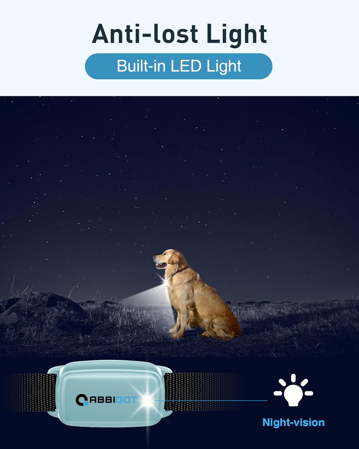 ABBIDOT 3300 Ft Dog Training Collar with Remote - [New Version] Shock Collar, 5 Training Modes, 88 Levels e Collar, Waterproof Training Collar for Small Medium Large Dogs(15~120 lbs)