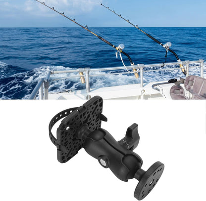 Fockety Fish Finder Mount Base, 360° Rotating Holder for Removable Adjustable Boat Fish Finder Electronic Mount, Stable Bracket for Canoe Kayak