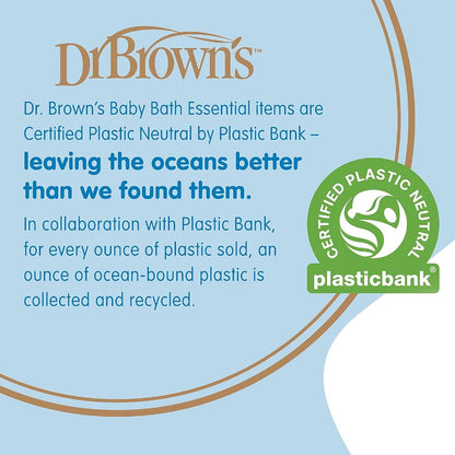 Dr. Brown’s CleanUp Pour & Roar Watering Can, Baby Bath Essentials Kids Toy, BPA Free, Certified Plastic Neutral, 6m+