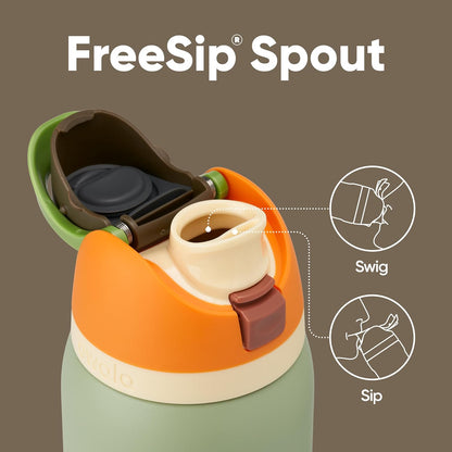 Owala FreeSip Insulated Stainless Steel Water Bottle with Straw for Sports, Travel, and School BPA-Free Sports Water Bottle, 24 oz, Beach House