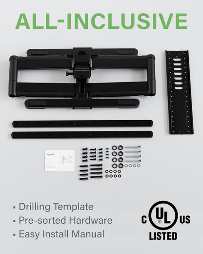 All-New, Made for Amazon Universal Large Full-Motion TV Wall Mount for Amazon Fire TV Smart TVs 42” to 90”