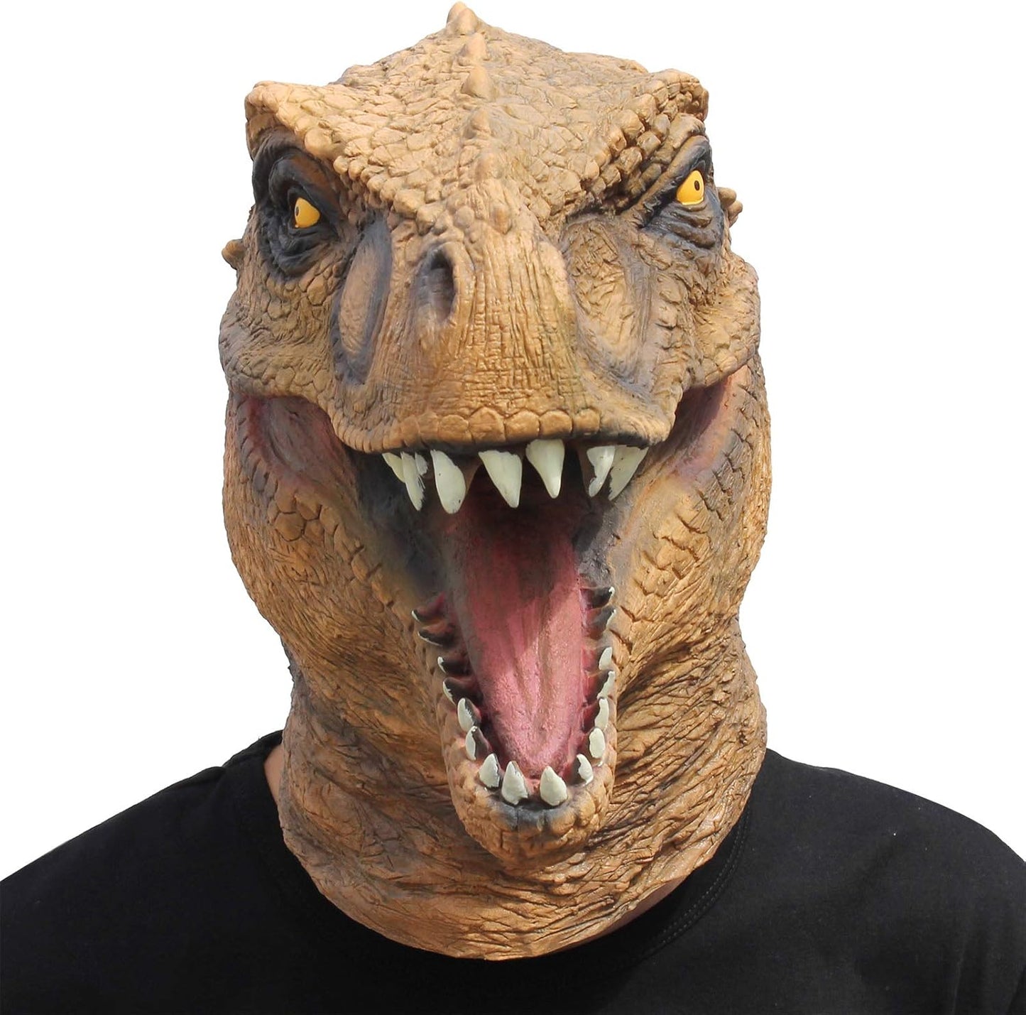 CreepyParty Dinosaur Head Mask Novelty Halloween Costume Party Animal Jurassic Full Head Latex Mask
