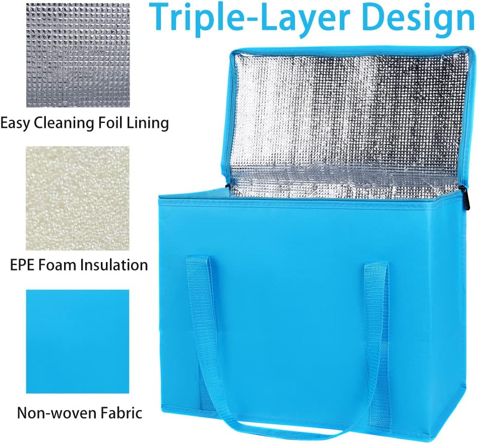 Purilite Select™ Insulated Food Delivery Bag – Extra Large Thermal Carrier for Hot &amp; Cold Food Transport