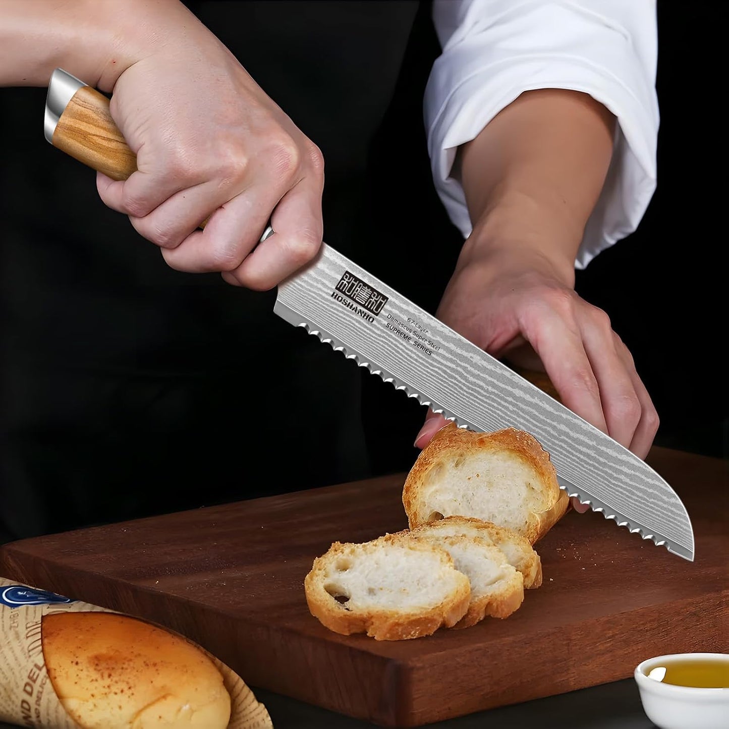 HOSHANHO Damascus Fillet Knife 7 Inch, Professional VG-10 Super Steel Boning Knife, Ultra Sharp Fish Knife with Ergonomic Handle