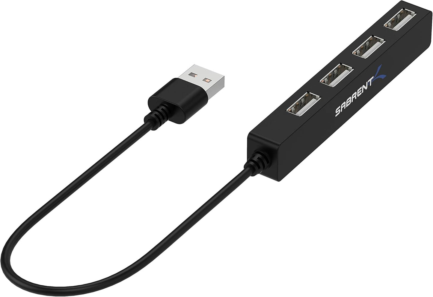 SABRENT USB hub, USB Adapter 2.0, 4 Port USB Extension with ON/Off switches, Multiple USB Splitter for SSD, PS4 PS5, PlayStation 5, Laptop, PC, Printer, MacBook, USB Stick, Notebook (HB-UMLS)