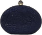 HUANG ZHUANG Egg Shape Crystal Clutch Purse Rhinestone Evening Bag for Women Party Wedding Cute Handbag