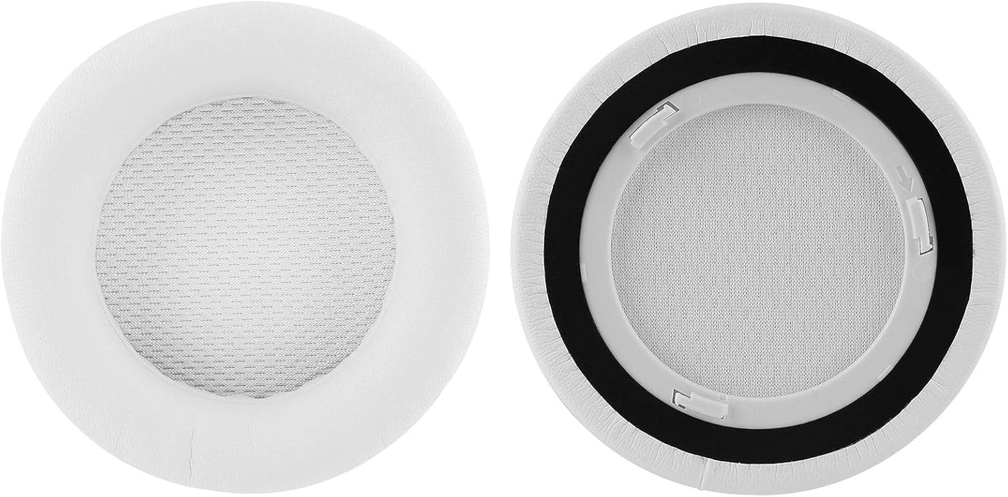 Geekria QuickFit Replacement Ear Pads for Corsair VirtuosoRGB/VirtuosoWirelessSE/VirtuosoWirelessXT Headphones Ear Cushions, Headset Earpads, Repair Parts (White)