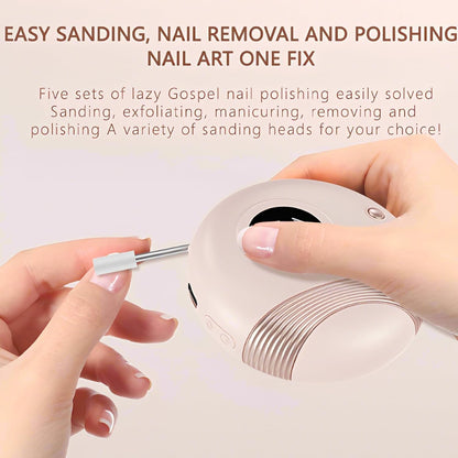 Electric Nail Clippers Upgraded 3 in 1, Rechargeable Automatic Nail Trimmer with Polishing,Dust Storage,LED Light & UV Lamp Nail Care Set