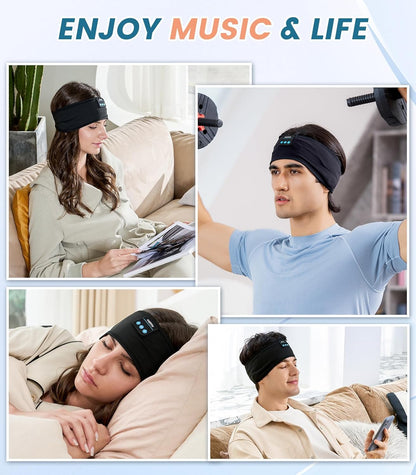 Sleep Headphones Bluetooth Headband, Voerou Wireless Sleeping Headphones Earbuds Sleep Mask with Stereo Speakers-Cool Tech Gadget for Men Women,Perfects for Sleep Workout Running Yoga Travel Insomnia