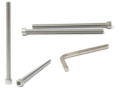 iexcell 25 Pcs M6 x 20mm Thread Pitch 1 mm Stainless Steel 304 Hex Socket Head Cap Screws Bolts Kit
