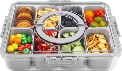 Purilite Select Clear Compartmentalized Snack Box