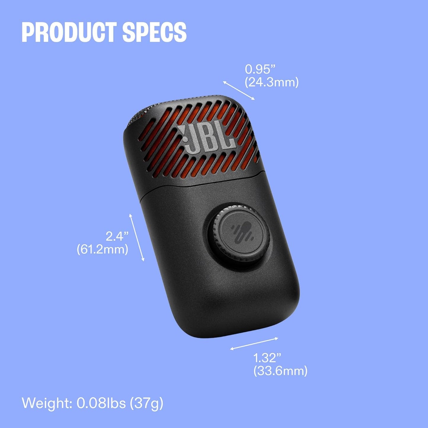 JBL Easysing Mic Mini - Portable AI-Powered Microphone with Real-time Vocal Removal - Black
