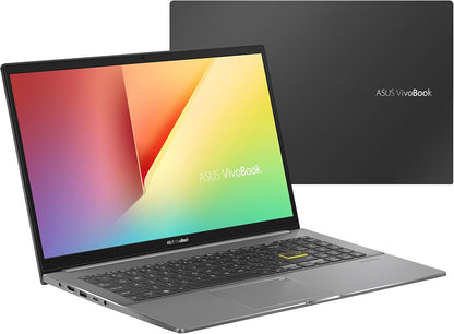 ASUS VivoBook S15 S533 Thin and Light Laptop, 15.6” FHD Display, Intel Core i7 Processor, 8GB DDR4 RAM, 512GB PCIe SSD, Wi-Fi 6, Windows 11 Home, Indie Black, S533EA-AS79-CA