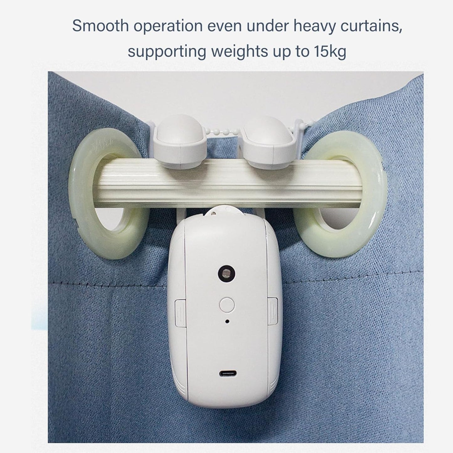 Smart Automatic Curtain Opener | Silent Electric Curtain Robot with Remote Control | Long Battery Life | Easy Install Smart Curtain Device for Home & Office