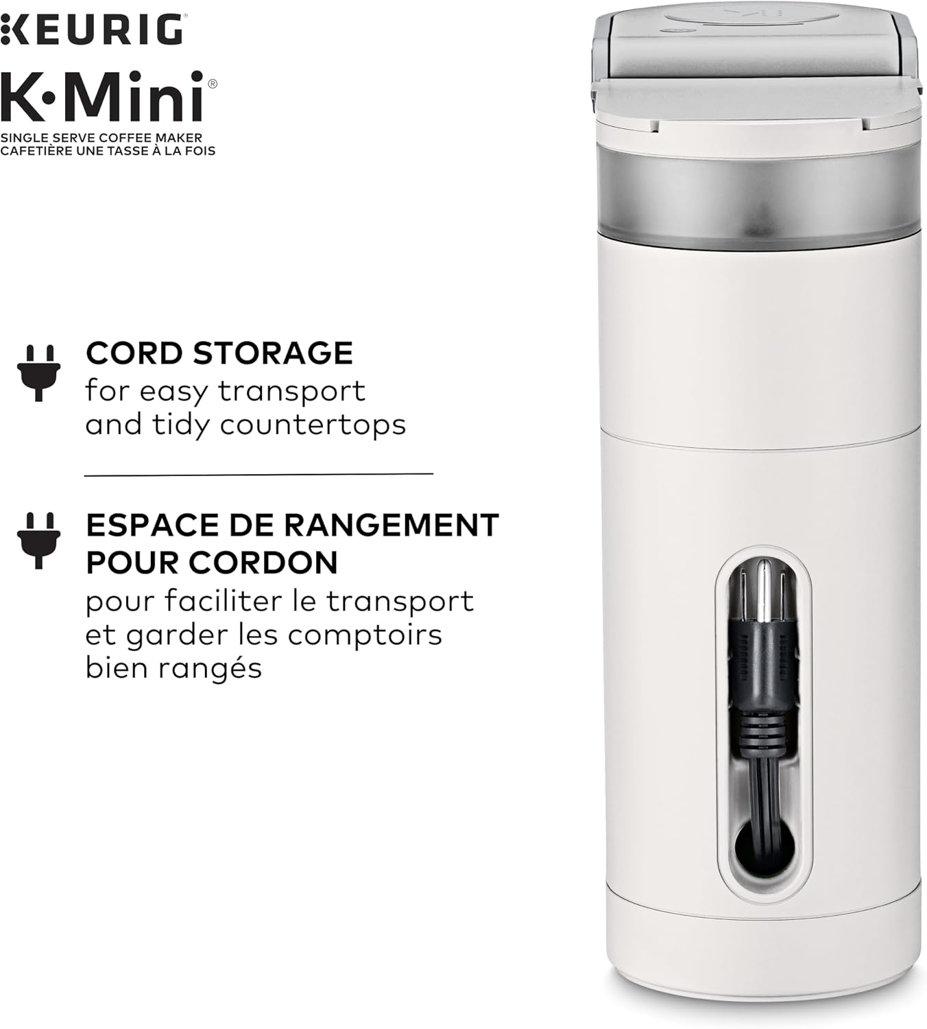 Keurig K-Mini Single Serve K-Cup Pod Coffee Maker, Featuring An Ultra-sleek Design, Warm Stone