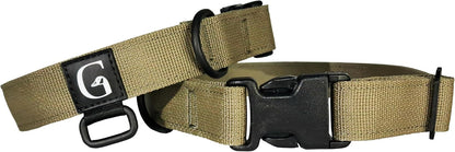 GOOSEMAN’S Gear - Dog Collar Medium and Large Breed - Made in Canada - Military Grade Buckle (Collier Pour Chien) (Ranger Green, X-Large)