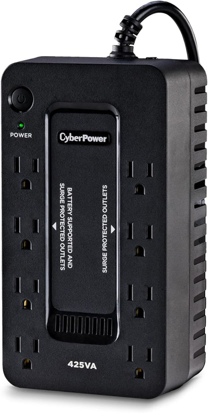 CyberPower ST425 Standby UPS System, 425VA/260W, 8 Outlets, Compact