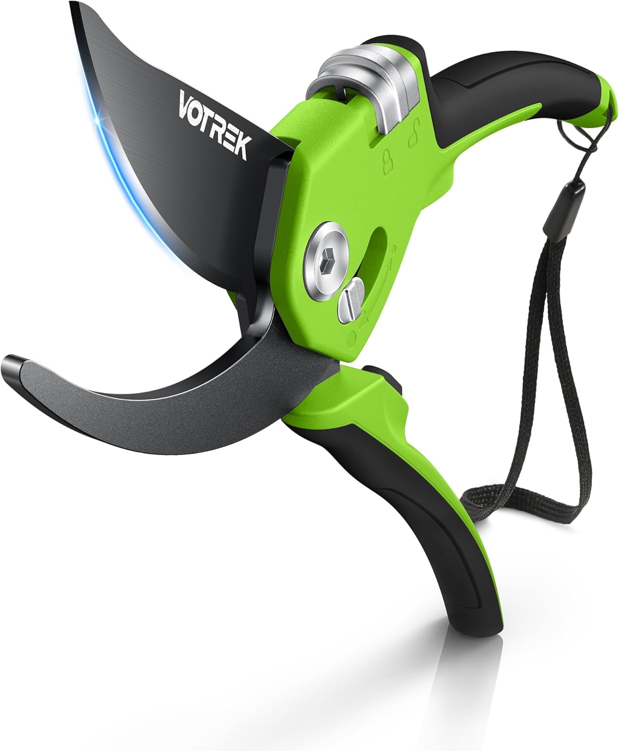 VOTREK Pruning Shears - 8.5" Heavy Duty Bypass Pruners for Gardening with Built-in Spring & SK5 Steel Blades - Ergonomic Adjustable Handle for All Hand Sizes, Garden Clipper Plant Scissors for Branch