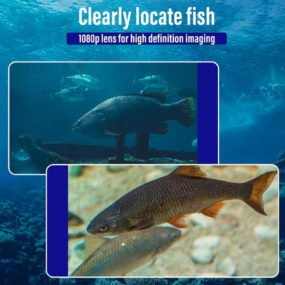 VBESTLIFE Underwater Fishing Camera, 1080P HD LED Camera with 220 Wide View and 4.3 Inch Monitor for Ice Lake Sea Boat Kayak Fishing