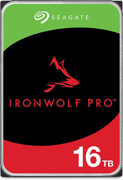 Seagate IronWolf Pro 16TB Enterprise NAS Internal HDD Hard Drive – CMR 3.5 Inch SATA 6Gb/s 7200 RPM 256MB Cache for RAID Network Attached Storage, Rescue Services - FFP g (ST16000NTZ01)