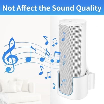 Sturdy Speaker Wall Mount for Sonos Roam 2, Roam SL - Space Saving Bracket Easy to Install, White